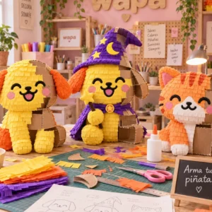 Workshop de piñatas, aprende a hacer tus personajes favoritos del wapuverso