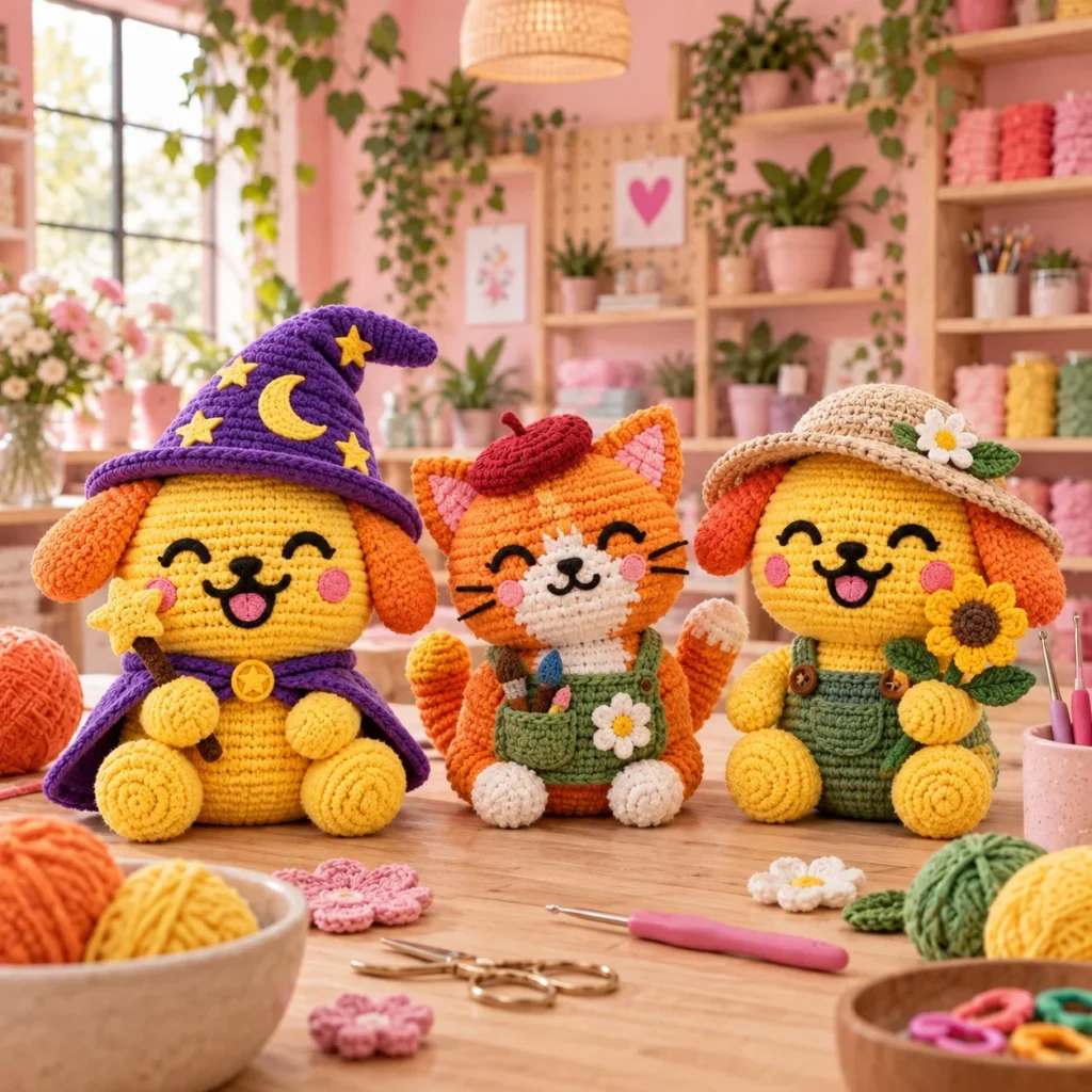 Curso- Amigurumis con estilo: personajes y accesorios